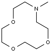 10-メチル-1,4,7-トリオキサ-10-アザシクロドデカン 化学構造式
