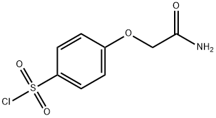 4-CARBAMOYLMETHOXY-BENZENESULFONYL CHLORIDE,69986-21-6,结构式