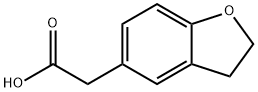 2,3-Dihydrobenzofuranyl-5-acetic acid Struktur