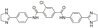 2-クロロ-N,N'-ビス[4-(2-イミダゾリン-2-イル)フェニル]テレフタルアミド 化学構造式
