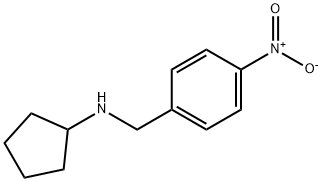 N-[(4-硝基苯基)甲基]环戊胺, 70000-59-8, 结构式