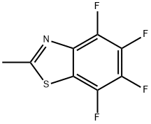 Benzothiazole, 4,5,6,7-tetrafluoro-2-methyl- (9CI) Structure