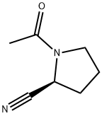 2-Pyrrolidinecarbonitrile,1-acetyl-,(2S)-(9CI) 化学構造式