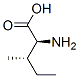 2-アミノ-3-メチルペンタン酸 化学構造式