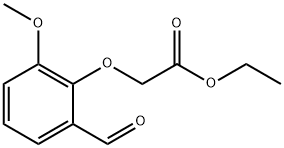 ethyl (2-formyl-6-methoxyphenoxy)acetate 结构式