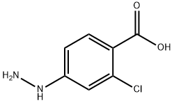 2-氯-4-肼基苯甲酸 结构式