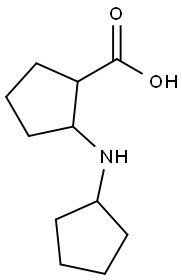 Cyclopentanecarboxylic acid, 2-(cyclopentylamino)- (9CI) Struktur