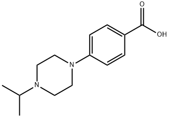 4-(4-异丙基哌嗪-1-基)苯甲酸 结构式