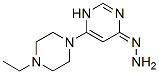 4(1H)-Pyrimidinone,6-(4-ethyl-1-piperazinyl)-,hydrazone(9CI)|