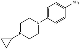 4-(4-环丙基哌嗪-1-基)苯胺 结构式