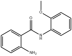 2-アミノ-N-(2-メトキシフェニル)ベンズアミド 化学構造式