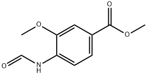 Benzoic acid, 4-(formylamino)-3-methoxy-, methyl ester (9CI) Structure