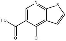 4-CHLOROTHIENO[2,3-B]PYRIDINE-5-CARBOXYLIC ACID Struktur
