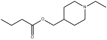 Butanoic acid, (1-ethyl-4-piperidinyl)methyl ester (9CI) Structure