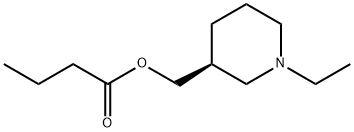 Butanoic acid, [(3S)-1-ethyl-3-piperidinyl]methyl ester (9CI) 化学構造式