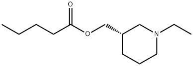 Pentanoic acid, [(3S)-1-ethyl-3-piperidinyl]methyl ester (9CI) 化学構造式
