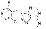 9-(2-chloro-6-fluorobenzyl)-6-dimethylaminopurine,70091-23-5,结构式