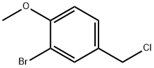 2-溴-4-氯甲基-1-甲氧基苯 结构式