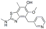 6-Benzothiazolol,  5-methoxy-7-methyl-2-(methylamino)-4-(3-pyridinylmethyl)-,701195-92-8,结构式