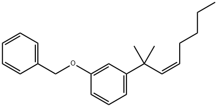 (Z)-1-(1,1-DiMethyl-2-heptenyl)-3-(phenylMethoxy)benzene,70120-10-4,结构式