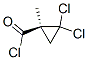 Cyclopropanecarbonyl chloride, 2,2-dichloro-1-methyl-, (1S)- (9CI) Structure