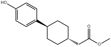 Methyl 2-((1s,4s)-4-(4-hydroxyphenyl)cyclohexyl)acetate Structure