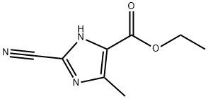 1H-Imidazole-4-carboxylic  acid,  2-cyano-5-methyl-,  ethyl  ester  (9CI) 化学構造式