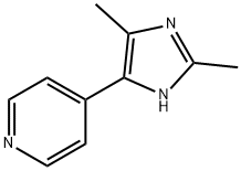 Pyridine,  4-(2,5-dimethyl-1H-imidazol-4-yl)-  (9CI) 结构式