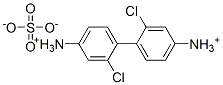 2,2'-ジクロロ-1,1'-ビフェニル-4,4'-ジアミン・硫酸塩 化学構造式