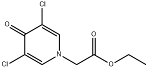 ETHYL 2-(3,5-DICHLORO-4-OXO-1,4-DIHYDROPYRIDIN-1-YL)ACETATE Struktur