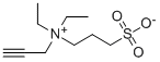 N,N-二乙基丙炔胺丙烷磺酸内盐 结构式