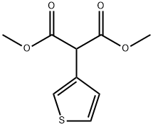 3-チエニルマロン酸ジメチル 化学構造式