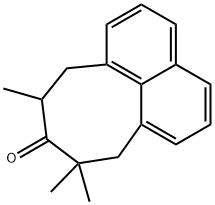 8,8,10-Trimethyl-8,9,10,11-tetrahydro-7H-cycloocta[de]naphthalen-9-one 结构式