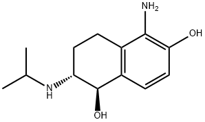 5-amino-6-hydroxy-2-isopropylamino-1,2,3,4-tetrahydronaphthalene-1-ol 结构式