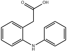 2-(フェニルアミノ)ベンゼン酢酸 化学構造式