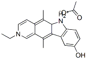 2-ethyl-9-hydroxy-5,11-dimethyl-6H-pyrido[4,3-b]carbazolium acetate 结构式