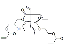 2-hydroxy-3-[(1-oxoallyl)oxy]propyl 2-[(1-oxoallyl)oxy]ethyl tetrapropenylsuccinate ,70179-76-9,结构式