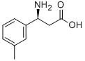 (S)-3-Amino-3-(3-methyl-phenyl)-propionic acid 化学構造式
