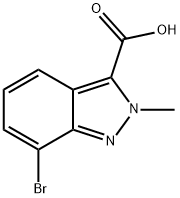 7-Bromo-2-methyl-2H-indazole-3-carboxylic acid Structure