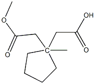 1,1-Cyclopentanediacetic acid dimethyl ester Structure