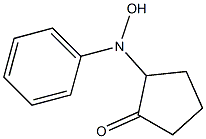 Cyclopentanone, 2-(hydroxyphenylamino)-, (-)- (9CI) Structure