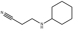 3-(环己氨基)丙腈,702-03-4,结构式