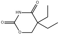 5,5-ジエチル-2,3,5,6-テトラヒドロ-4H-1,3-オキサジン-2,4-ジオン 化学構造式