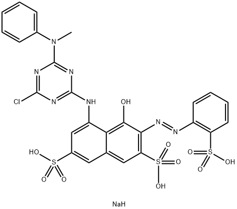5-[4-クロロ-6-(メチルフェニルアミノ)-1,3,5-トリアジン-2-イルアミノ]-4-ヒドロキシ-3-[2-(ソジオスルホ)フェニルアゾ]-2,7-ナフタレンジスルホン酸ジナトリウム