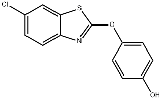 4-[(6-Chloro-2-benzothiazolyl)oxy]phenol Struktur