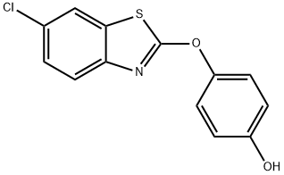 4-[(6-氯-2-苯并噻唑)氧基]苯酚,70216-88-5,结构式