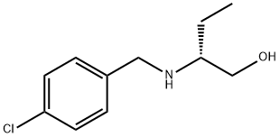 (R)-2-[[(4-Chlorophenyl)methyl]amino]-1-butanol 结构式