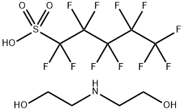 bis(2-hydroxyethyl)ammonium 1,1,2,2,3,3,4,4,5,5,5-undecafluoropentane-1-sulphonate|十一氟-1-戊烷磺酸、二乙醇胺的化合物