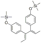Silane, [(1,2-diethylidene-1,2-ethanediyl)bis(4,1-phenyleneoxy)]bistri methyl-, (E,E)- 结构式