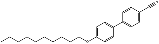 4'-(デシルオキシ)ビフェニル-4-カルボニトリル 化学構造式
